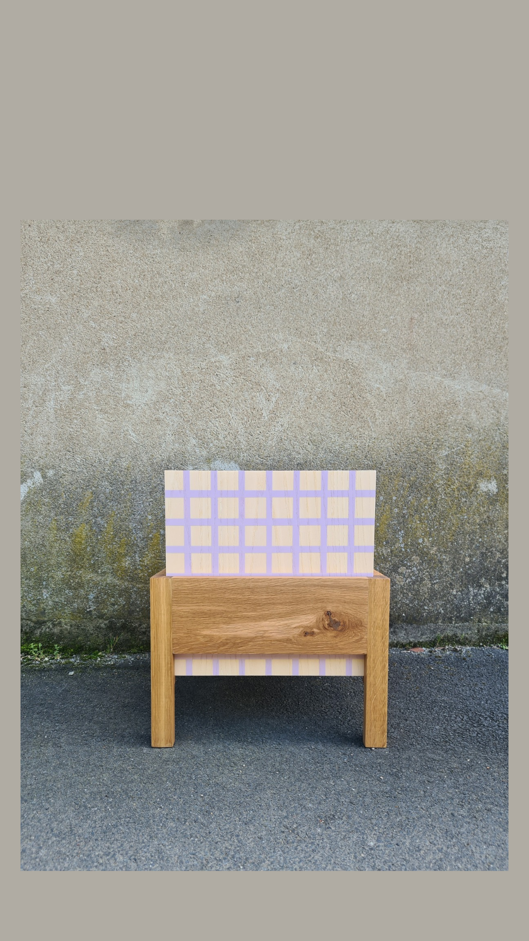 Tabouret PIXIE perspective - Design minimaliste bois naturel français